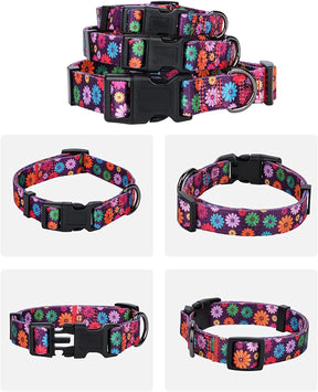 Floral Dog Collar Large by Prismra