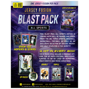 2026 Jersey Fusion All Sports Blast 12 Pack Display